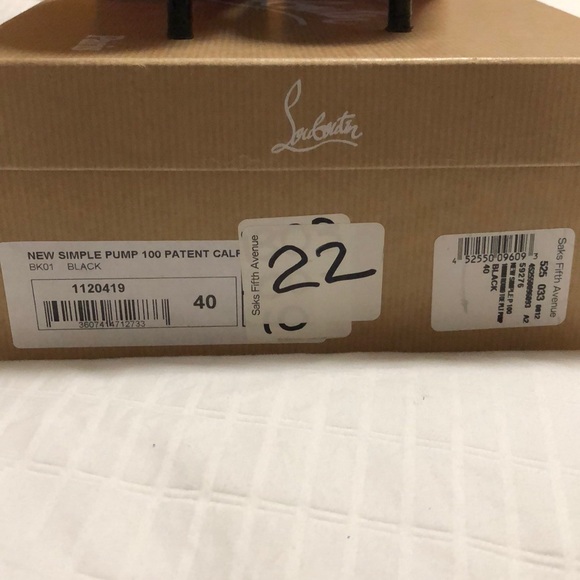 SOLD Worn Christian Louboutin Black 100 Pump - Picture 4 of 7